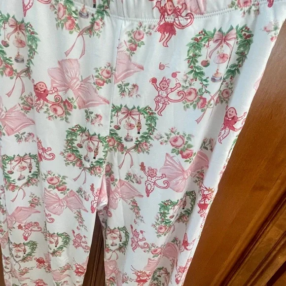 Loveshack Fancy Roller Rabbit  Women’s Christmas Pajama Set - size S - Picture 10 of 11